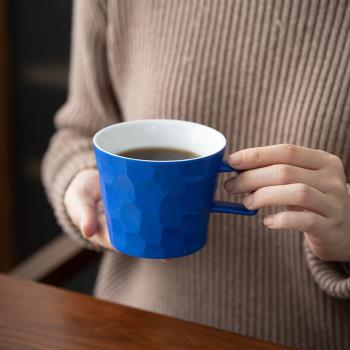 致茗 輕奢陶瓷咖啡杯帶勺 創意馬克杯可愛簡約辦公室高顏值水杯