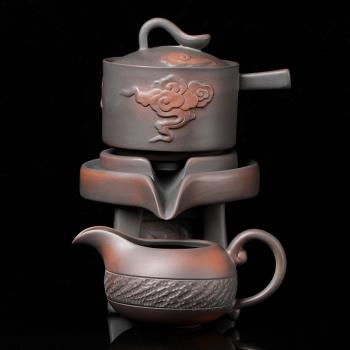 懶人防燙自動泡茶壺茶具套裝家用紫砂泡茶器茶壺茶杯茶海紫陶茶具