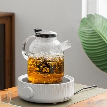 云窩耐高溫玻璃煮茶壺電陶爐專用單壺耐熱茶壺燒水壺可加熱大容量