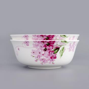 6英寸骨瓷面碗家用陶瓷碗微波爐適用中式飯碗