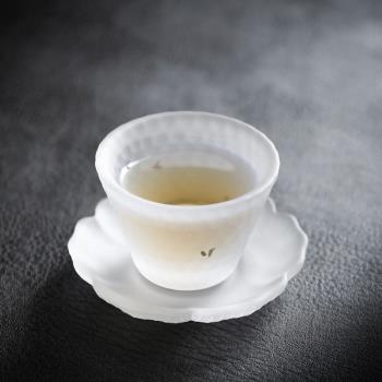 手工琉璃茶杯耐熱玻璃主人杯單杯日式功夫茶具品茗杯茶盞單只杯子