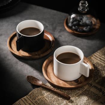 迷你咖啡杯套裝復古陶瓷下午茶杯子小號家用美式濃縮專業咖啡杯碟