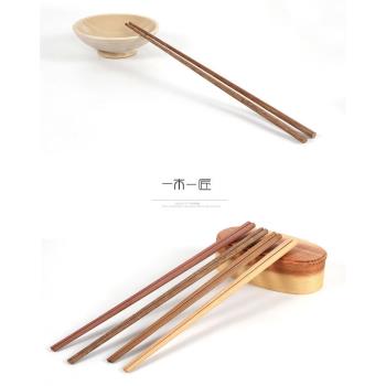油餅筷火鍋筷子油炸加長筷子原木無漆無蠟雞翅加長筷火筷