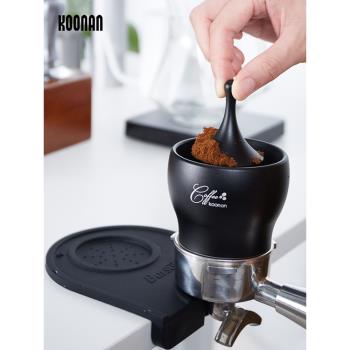 koonan接粉器58mm磨豆機接粉杯手沖意式咖啡落粉器防飛粉鋁合金