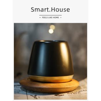 SMART HOUSE創意咖啡杯歐式雙層陶瓷杯掛耳咖啡碟套裝啞光馬克杯
