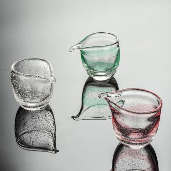 高檔透明茶具配件單個玻璃公道杯
