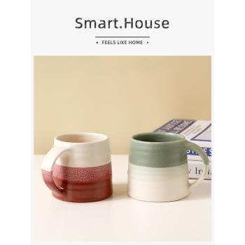 SMART HOUSE家用馬克杯咖啡杯釉下彩陶瓷杯簡約格調辦公室水杯