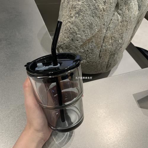 情侶ins便攜防漏辦公室吸管水杯