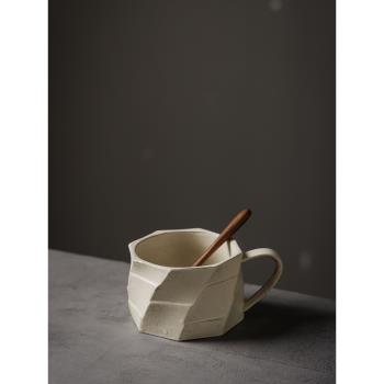 簡陶手工陶瓷咖啡杯復古情侶對杯子家用簡約創意咖啡杯手沖咖啡杯