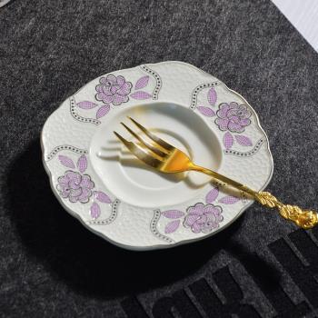 勺盤勺托 西洋風格陶瓷勺盤勺碟 西點糕點盤 小餐碟 骨盤骨碟K1