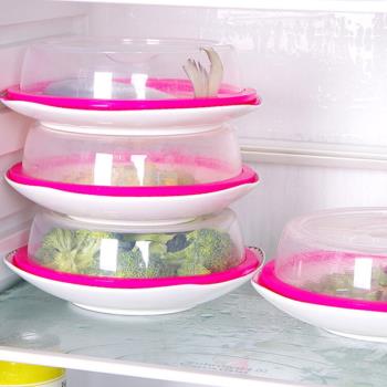 可疊加密封蓋冰箱防塵硅膠保鮮蓋食品級微波爐加熱防濺油碗盤碟蓋