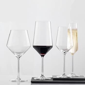 2只價水晶玻璃紅酒杯菱形大號葡萄酒杯香檳杯波爾多勃艮第高腳杯