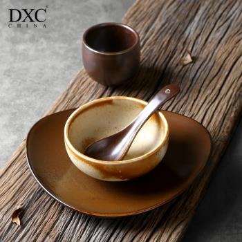 DXC復古主題陶瓷碗碟勺擺臺餐具