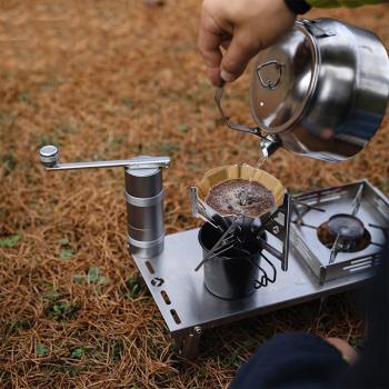 柯曼戶外露營鋁合金手搖咖啡磨豆機不銹鋼磨芯手磨意式手沖研磨機