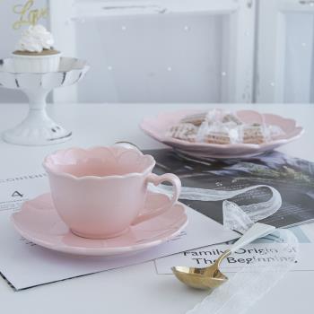 日式家用陶瓷濃縮手沖精致咖啡杯碟套裝高檔精致奢華下午茶水杯子