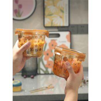 耐熱玻璃飯盒微波爐專用密封碗保鮮盒冰箱帶蓋玻璃硅膠食品級餐具