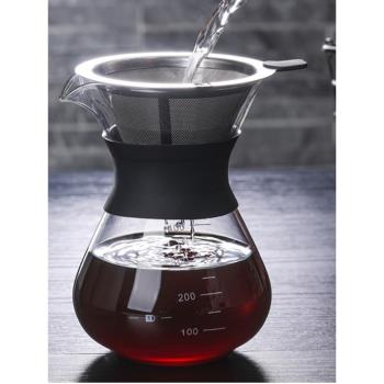 不銹鋼過濾網加熱便攜手沖咖啡壺