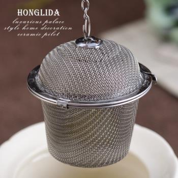 宏麗達304不銹鋼茶漏茶葉過濾器創意調料球泡茶器茶濾泡茶球