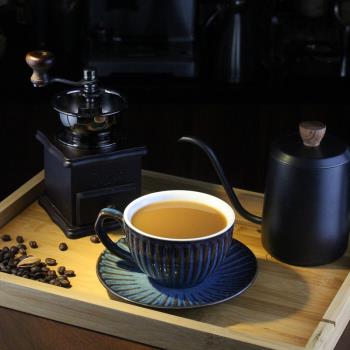 咖啡杯拿鐵拉花杯歐式咖啡杯碟套裝意式咖啡杯陶瓷杯復古卡布奇諾