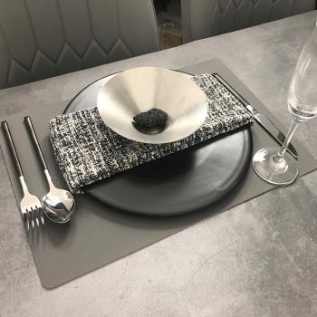 樣板房餐具套裝家居生活館餐桌碗碟組合現代輕奢擺盤餐館展示盤子