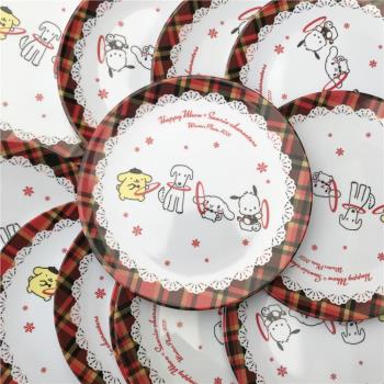 日本三麗鷗零食盤 happy waon sanrio characters餐盤水果盤菜碟