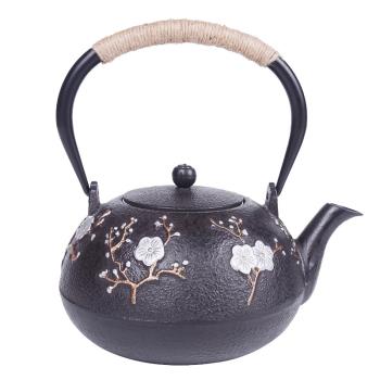 日本鐵壺鑄鐵壺無涂層 鐵茶壺進口南部生鐵壺茶具燒水煮茶老鐵壺