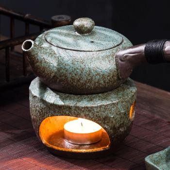 傳藝窯日式茶壺保溫底座陶瓷蠟燭加熱底座家用茶壺茶水保溫套恒溫