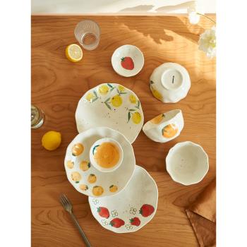 肆月牛排盤子創意菜盤高級儀式感陶瓷家用2021新款西餐盤輕奢餐具