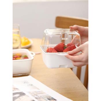 FaSoLa洗水果瀝水籃可愛迷你廚房雙層塑料漏水新款可掛過濾洗菜盆