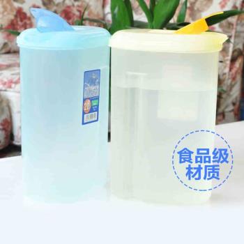 日本進口大容量涼水杯2L冷水壺塑料耐熱飲料壺冷水瓶果汁壺涼水壺