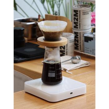 修長型手沖咖啡分享壺 高硼硅透明玻璃大容量 250/500ml 咖啡壺
