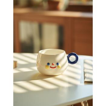 肆月日式網紅牛奶咖啡杯陶瓷水杯拿鐵杯可愛卡通杯子小容量女摩卡