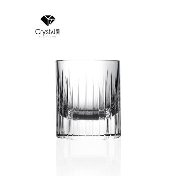 Crysart威士忌洋酒杯K9光學鏡頭A級全手工無瑕切子240ml水晶杯