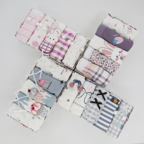 日系草莓兔子純棉少女內褲中腰蝴蝶結全棉襠學生卡通貓咪碎花甜美