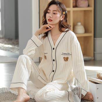 女純棉可愛韓版和服開衫學生睡衣