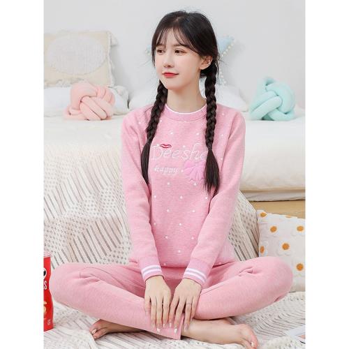 純棉少女初中學生外穿保暖內衣