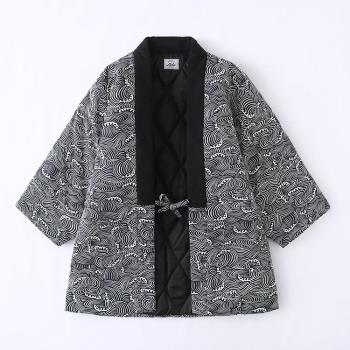 棉襖情侶日式系帶外套和服