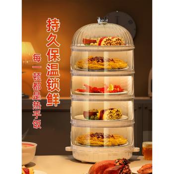 放剩菜置物架廚房收納用品家用大全盤多層儲物盒神器裝飯餐邊櫃子