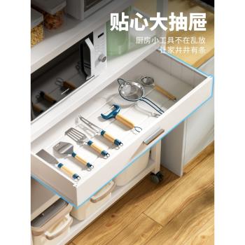 廚房置物架多層落地儲物架微波爐架子烤箱櫥柜鍋具收納圍欄可調節