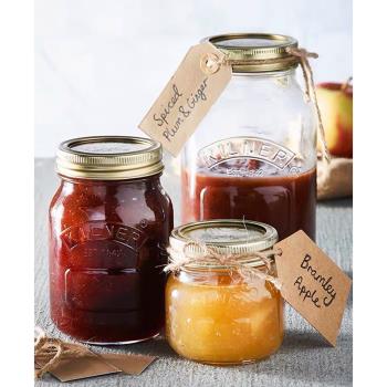 英國KILNER玻璃鐵蓋密封罐 家用谷物茶葉果醬蜂蜜燕窩儲存多用瓶