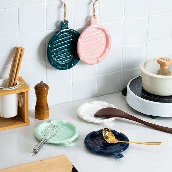 陶瓷廚房用品鍋鏟子勺子收納架烘焙置物架多功能盤子筷子湯勺墊托