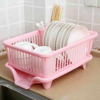 水槽大容量洗碗收納筐多用碗碟小用品廚房放碗架瀝水籃控水架免打