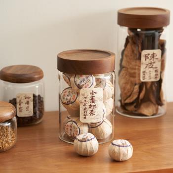 肆月玻璃茶葉罐密封罐儲存罐咖啡粉密封罐咖啡豆保存罐陳皮收納罐
