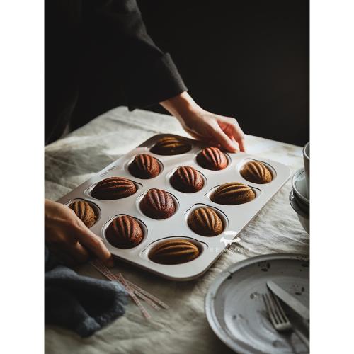 網紅橄欖形瑪德琳費南雪磅蛋糕黃油年糕不粘烤盤烘焙模具