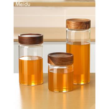 玻璃密封罐蜂蜜檸檬果醬瓶柚子茶儲存罐裝蜂蜜專用瓶玻璃分裝瓶