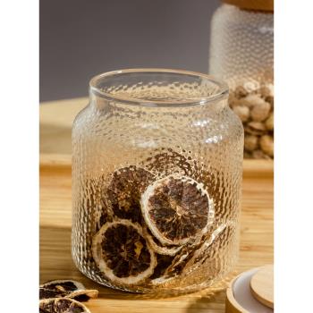 日式咖啡豆玻璃保存密封罐茶葉罐廚房家用五谷雜糧陳皮收納儲物罐
