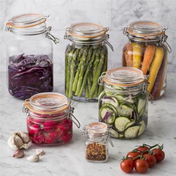 英國Kilner托普系列密封罐家用泡菜果醬罐子玻璃保鮮罐食品收納罐