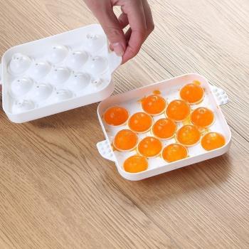 日本進口創意可愛球型冰塊模具圓形威士忌制冰盒家用帶蓋冷凍盒