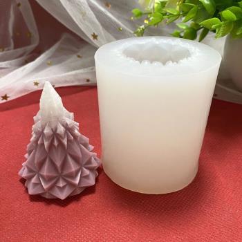 圣誕樹小冰山蠟燭滴膠硅膠模具DIY手工香薰烘焙巧克力蛋糕擺件模