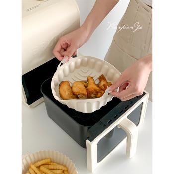 廚房空氣炸鍋硅膠烤盤創意家用烘焙耐高溫一體式易清洗烤箱托盤